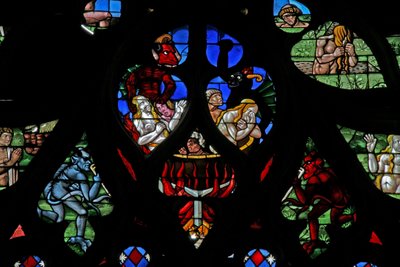 Scenes from the Last Judgement by French School