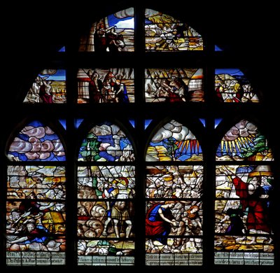 Scenes from the History of Moses; Crossing the Red Sea; Collecting Manna by French School