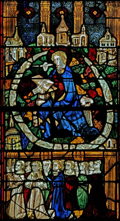 Virgin Mary at the Annunciation (Window W12) by French School
