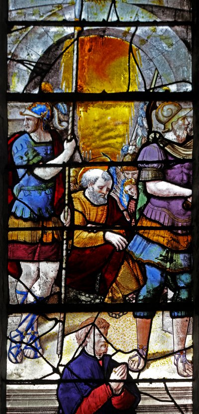 Window depicting St Peter by French School