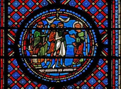 Simon Magus and St Peter before Herod by French School