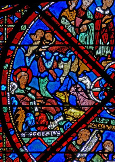 Window w15 depicting St Stephen