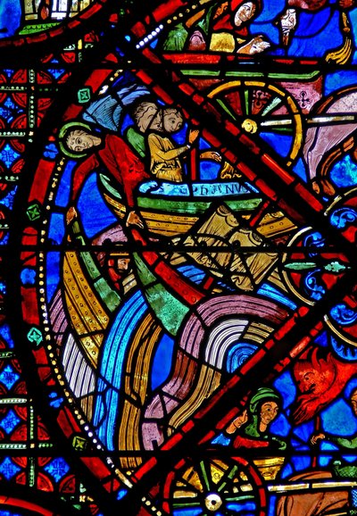 Window depicting the story of St Stephen
