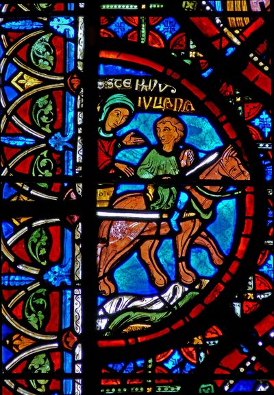 Window depicting the story of St Stephen