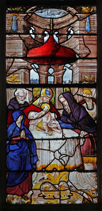 Window depicting the Circumcision by French School
