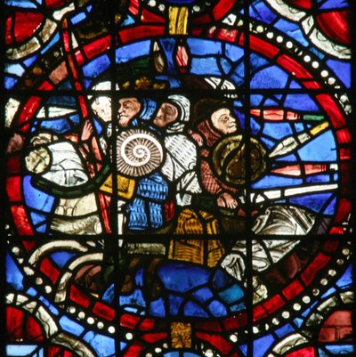 Window depicting Adonibezek scene? the heat of the battle by French School