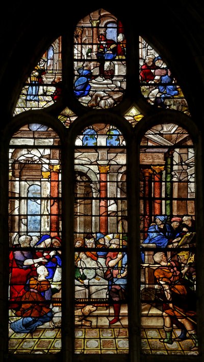 Window depicting the Presentation in the Temple by French School