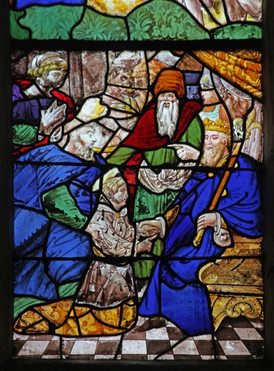Window depicting a Scene from the Life of St Yves by French School