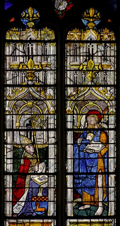 Window w1 depicting St John the Baptist and the donor Jean Barton by French School