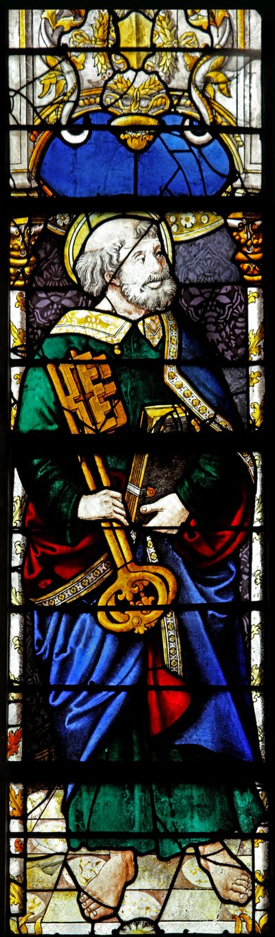 Window depicting St Peter by French School