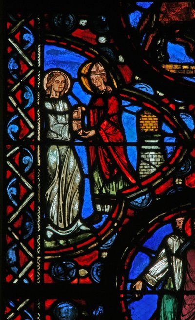 Scene from the Life of St Martin (Window W1) by French School