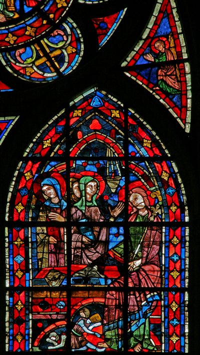 A Resurrection scene: the Holy Women at the Tomb by French School