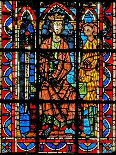St John with the Emperor Domition by French School