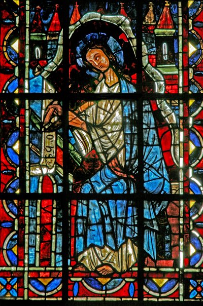 St John writing the Gospel by French School