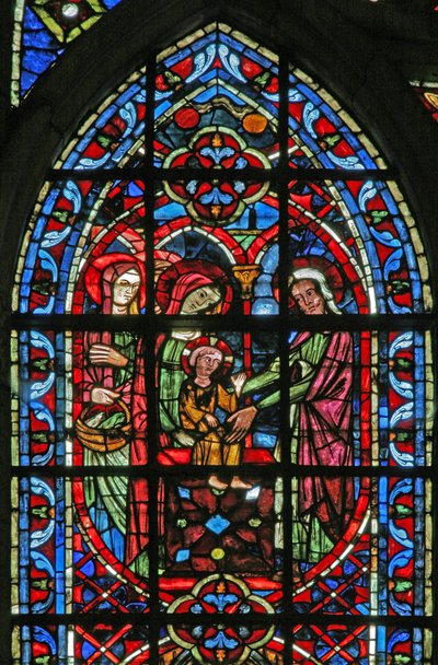 Window depicting the Presentation in the Temple by French School