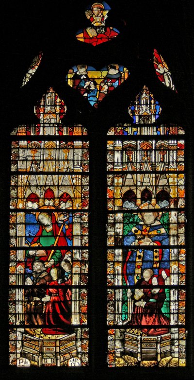Window depicting St Genevieve by French School