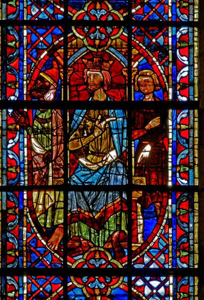 Window depicting St Peter and St Paul before Emperor Nero by French School