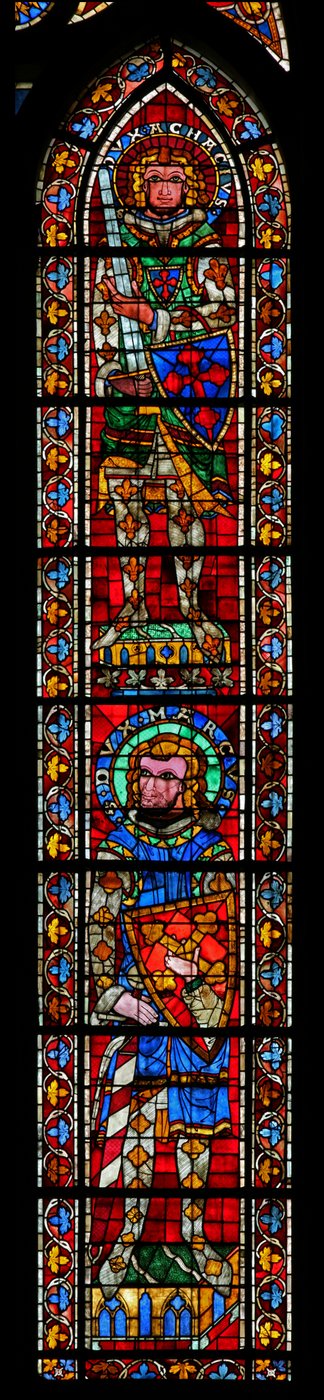 Window w205 depicting St Marcus and St Acacius by French School