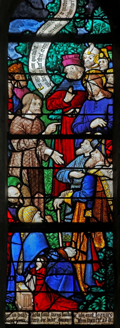Window depicting St John the Baptist Preaching Christ