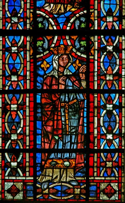 Window depicting a Scene from the Life of St Helen: Queen Gratulie of Corinth Receives Her Doctor by French School