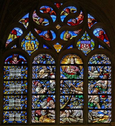 Window depicting the Tree of Jesse by French School