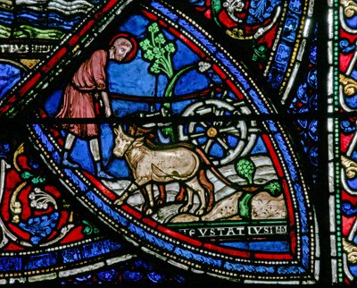 Life of St Eustache: He Works the Land by French School
