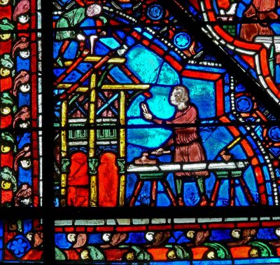 Window W21 Depicting Donors - Joiners by French School