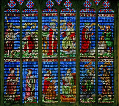 Window depicting the St Peter and St Paul Window by French School