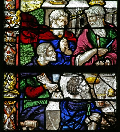Window depicting the Last Supper by French School