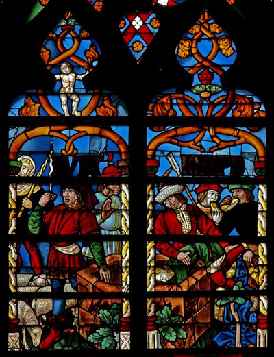 Joseph is lowered into the pit by French School