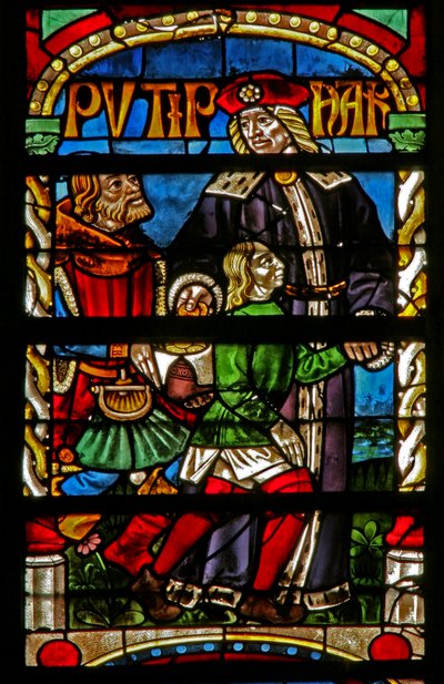 Joseph is sold to Potiphar by French School