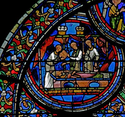 Burial of St Thomas Becket by French School