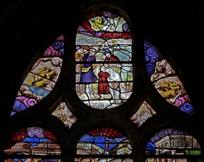Window depicting Joseph Scene: Recounts His Dream? by French School