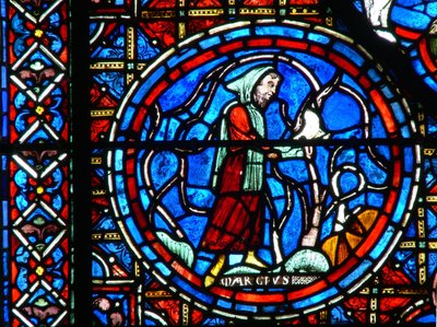 Window W28a Depicting the Labours of the Months: March by French School
