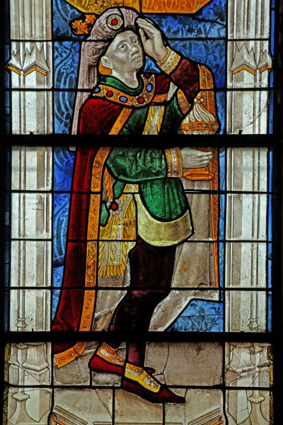 Window depicting a Magus at the Adoration by French School
