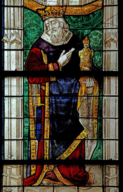 Window depicting a Magus at the Adoration by French School
