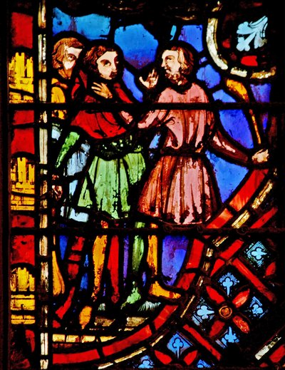 Moses kills an Egyptian by French School