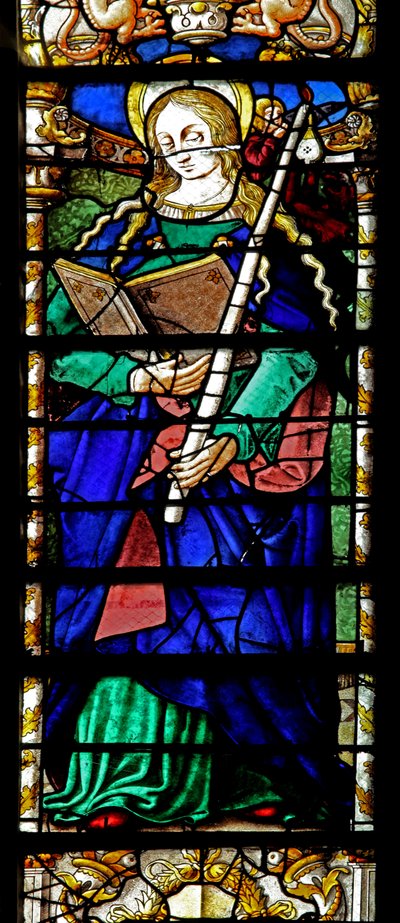 Window depicting St Genevieve by French School