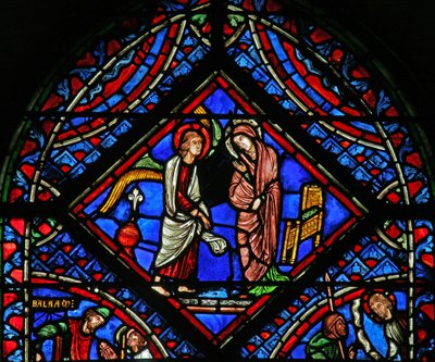 Window depicting the Annunciation by French School