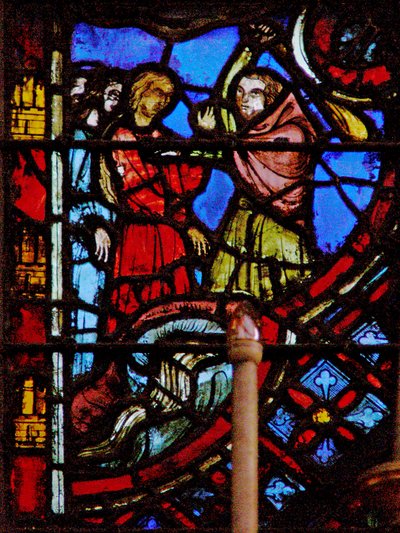 The young women are maltreated by shepherds by French School