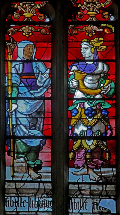 Cimmerian and Libyan Sibyls (Window W323) by French School