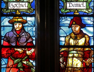 Ezekiel and Daniel (Window W324) by French School