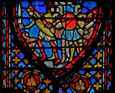 A battle (against the Amalekites?) by French School
