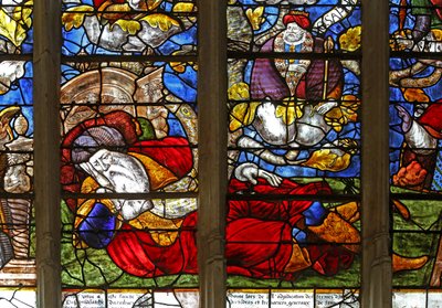 Window w3 depicting Jesse on the Tree of Jesse by French School