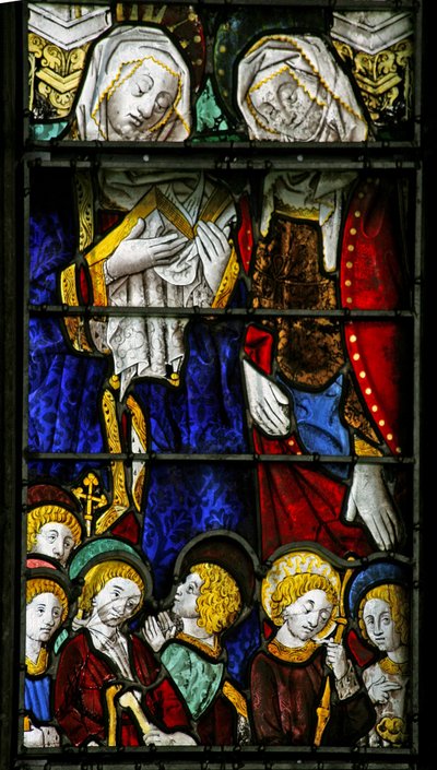 Window depicting St Mary Cleophas and St Mary Salome by French School