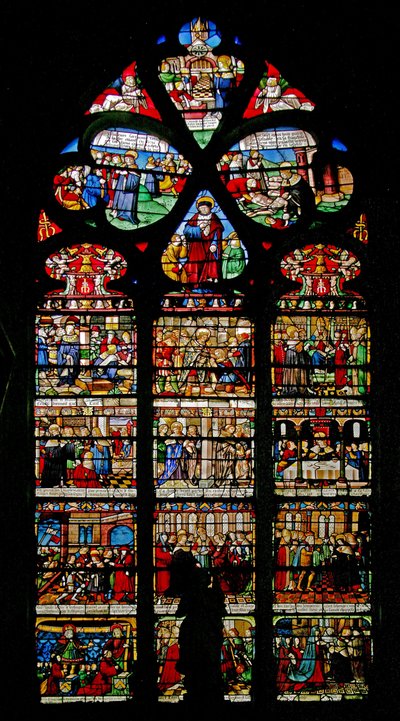 Window depicting St Louis by French School