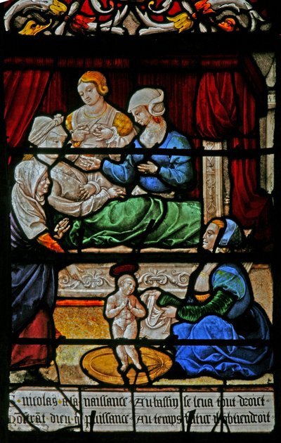 The Birth of St Nicholas by French School