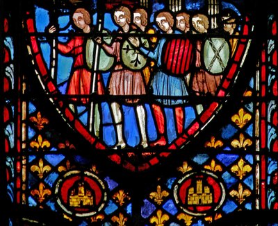 The children of Israel march against the Amalekites by French School