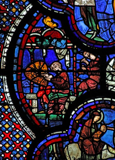 Window W48 Depicting the Donors - The Armourers by French School