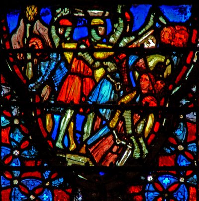 Joshua and the Gibeonites Confront Five Amorite Kings by French School